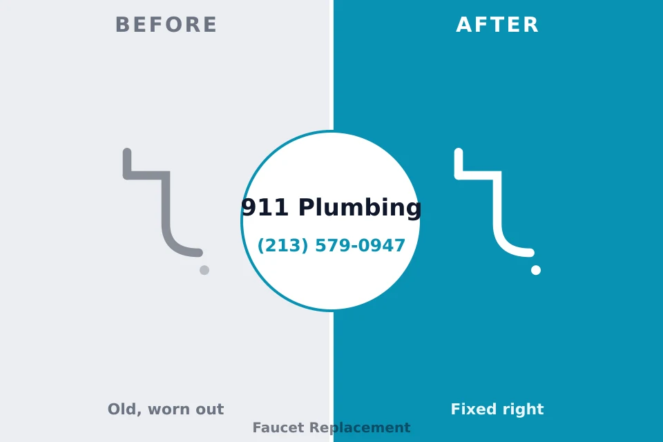 Before and after: plumbing repair Thomson, GA